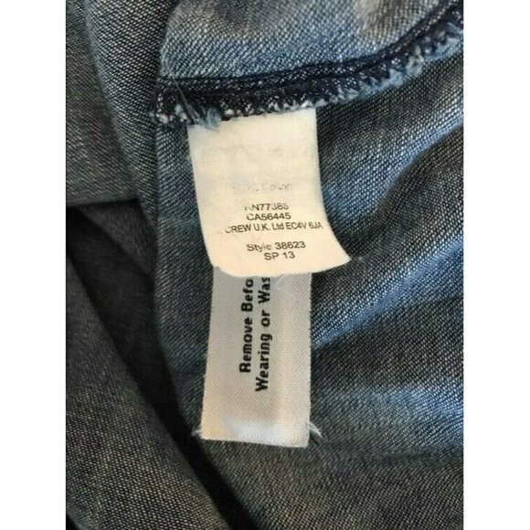 MADEWELL Denim Blue Jean Shirt Womens Size XS Western Cowgirl Fit Snaps - Picture 9 of 9